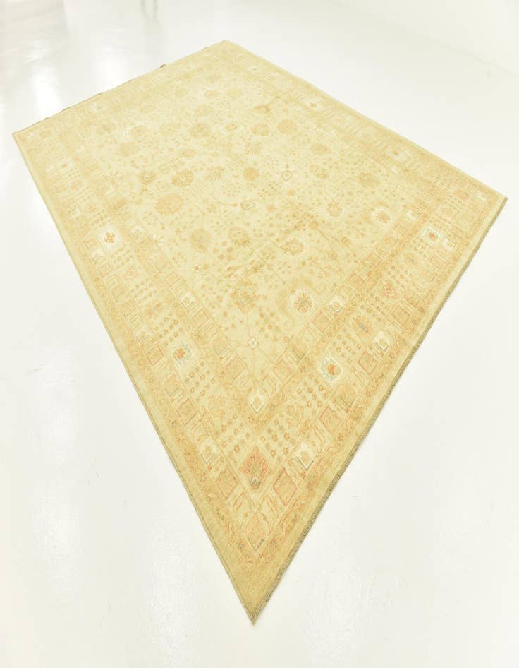 Detail image of  9' 10 x 13'  Hand Knotted Peshawar Ziegler Rug