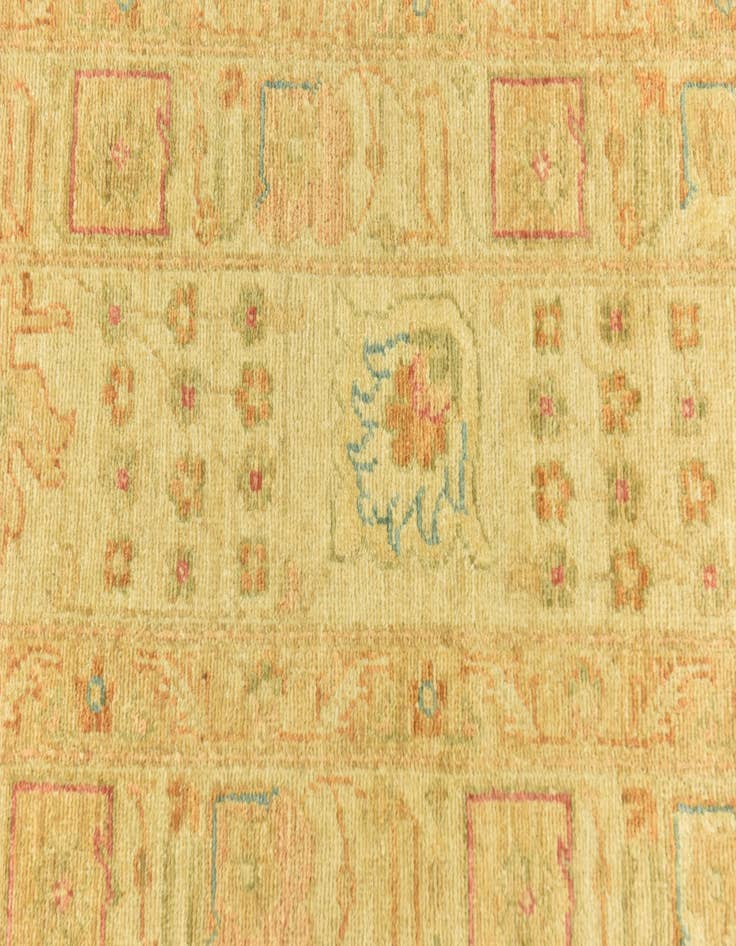 Detail image of  9' 10 x 13'  Hand Knotted Peshawar Ziegler Rug