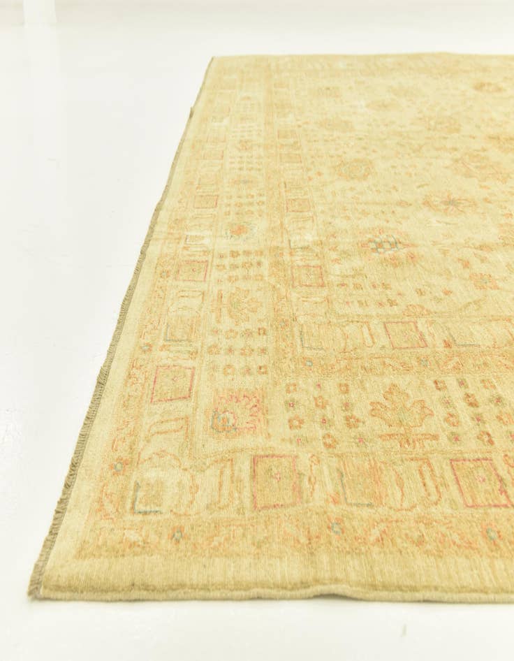 Detail image of  9' 10 x 13'  Hand Knotted Peshawar Ziegler Rug