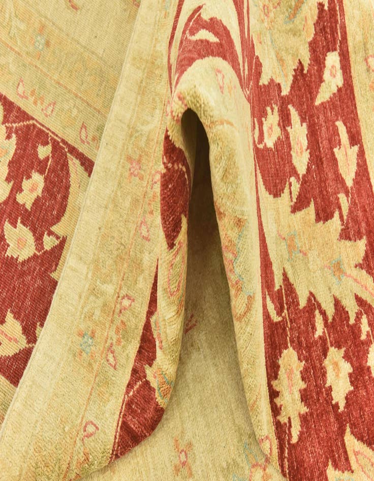 Detail image of  10' 1 x 13' 7  Hand Knotted Peshawar Ziegler Rug