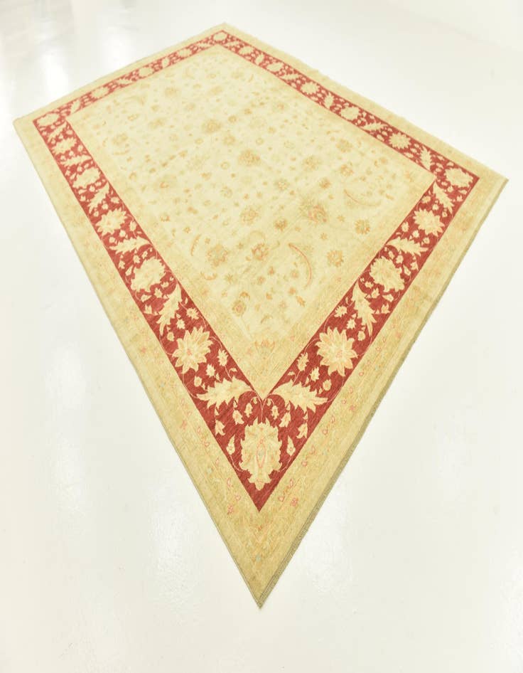 Detail image of  10' 1 x 13' 7  Hand Knotted Peshawar Ziegler Rug