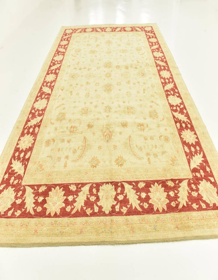 Detail image of  10' 1 x 13' 7  Hand Knotted Peshawar Ziegler Rug