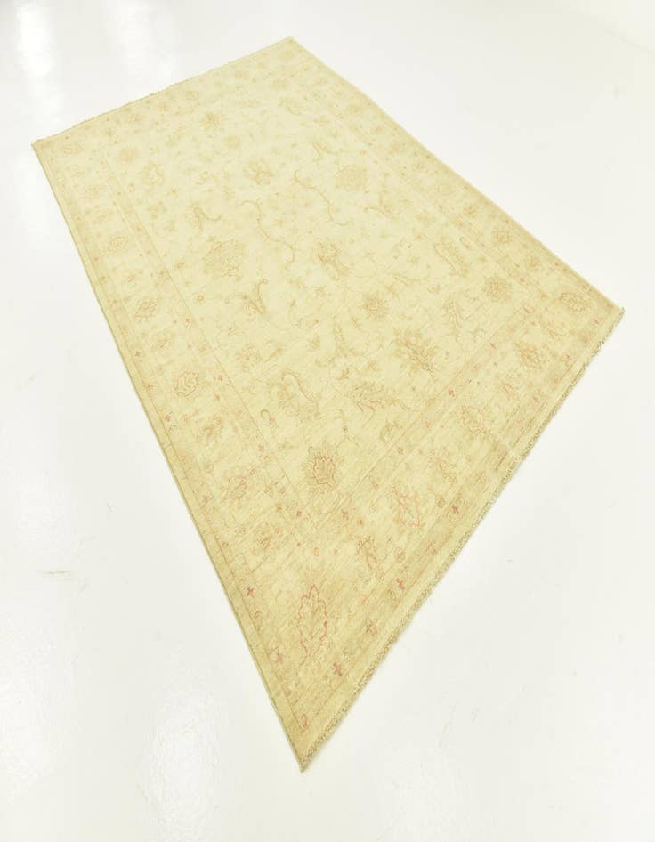 Detail image of  7' x 9' 7  Hand Knotted Peshawar Ziegler Rug