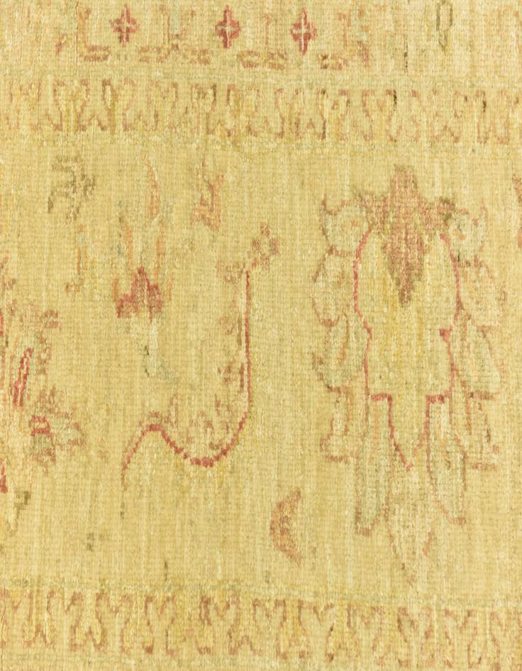 Detail image of  8' 2 x 9' 10  Hand Knotted Peshawar Ziegler Rug