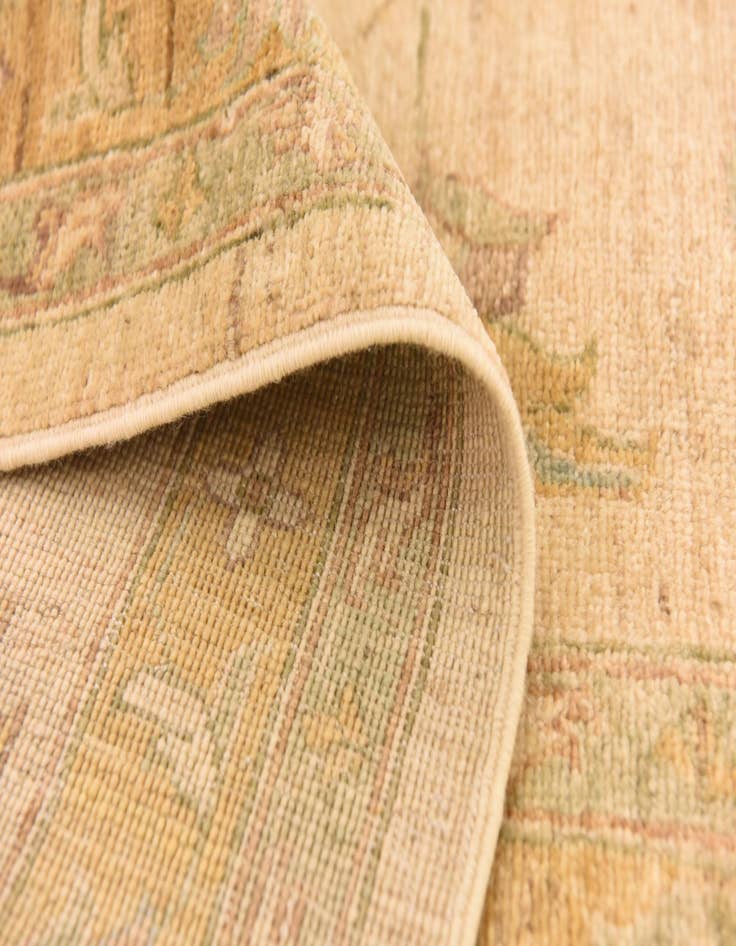 Detail image of  8' 9 x 12'  Hand Knotted Peshawar Ziegler Rug