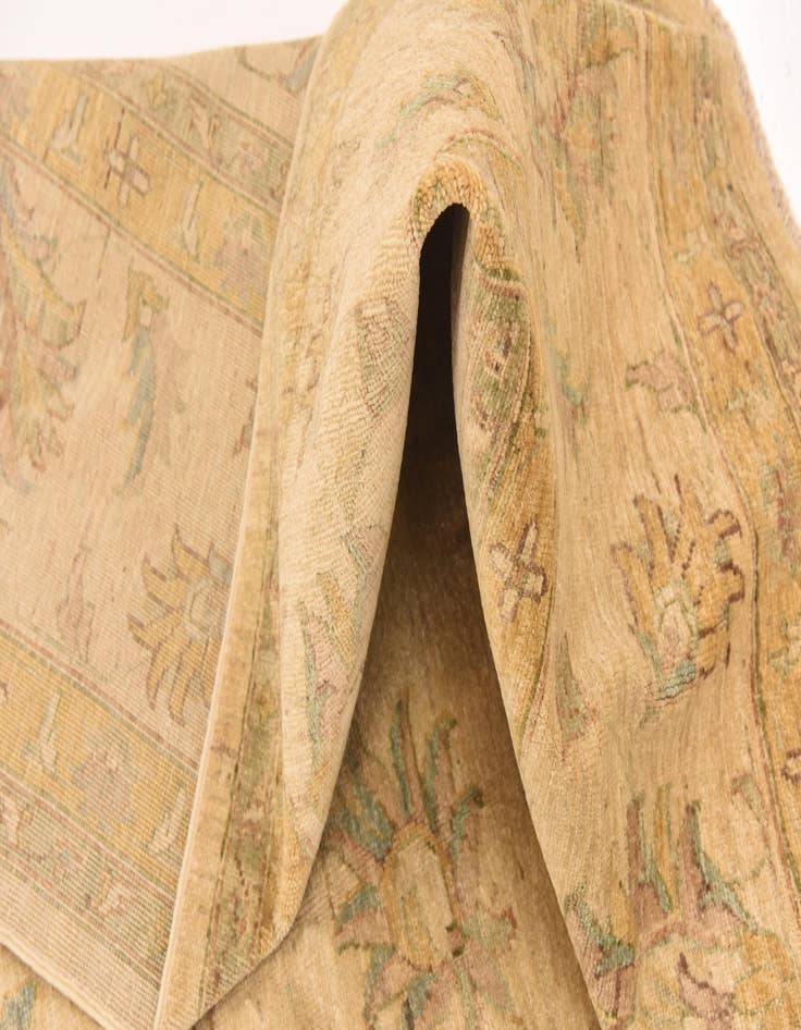 Detail image of  8' 9 x 12'  Hand Knotted Peshawar Ziegler Rug