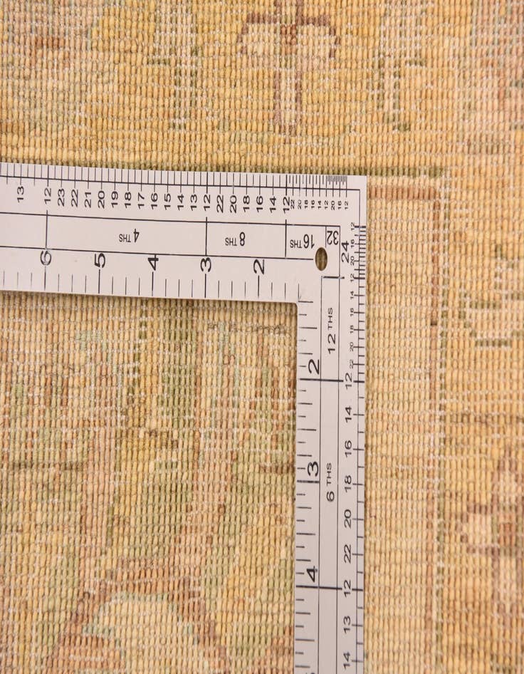 Detail image of  8' 9 x 12'  Hand Knotted Peshawar Ziegler Rug