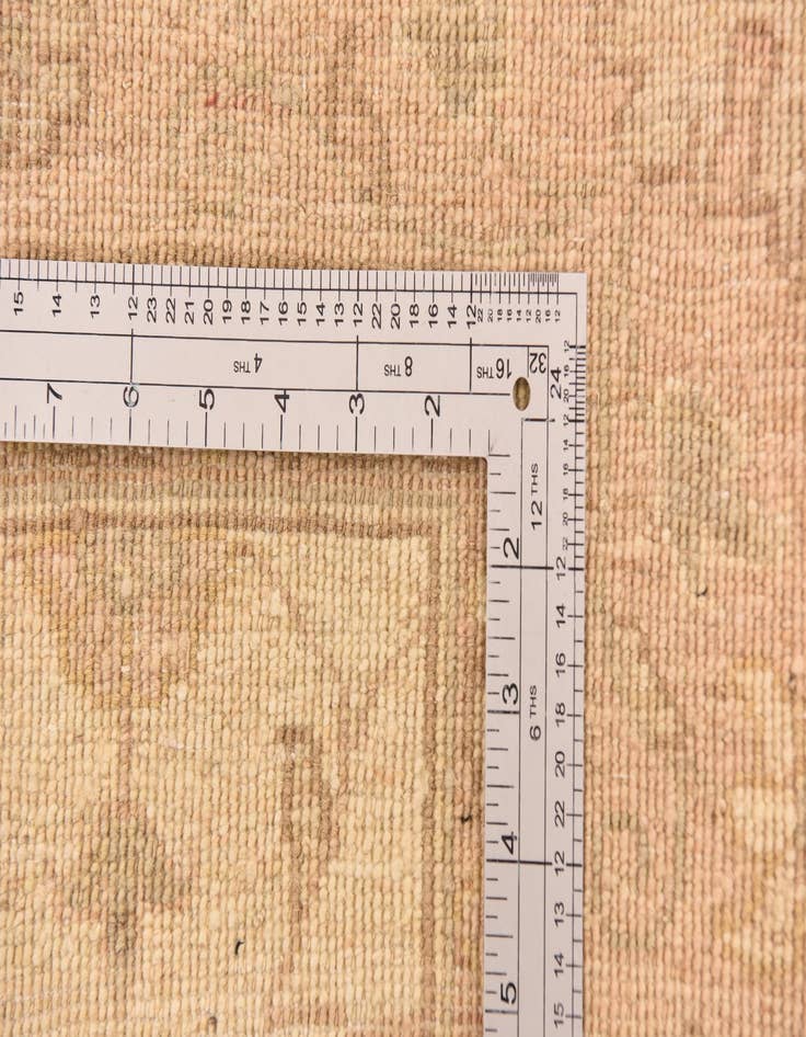 Detail image of  5' 9 x 8'  Hand Knotted Peshawar Ziegler Rug