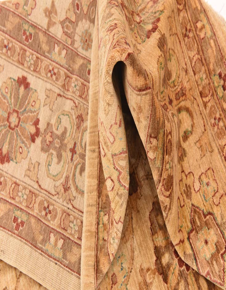 Detail image of  8' 10 x 12' 3  Hand Knotted Peshawar Ziegler Rug