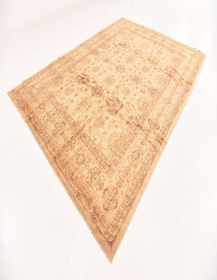 Detail image of  8' 10 x 12' 3  Hand Knotted Peshawar Ziegler Rug