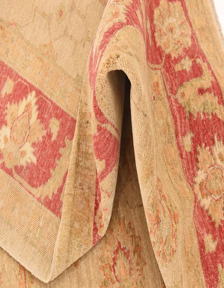 Detail image of  5' 7 x 7' 8  Hand Knotted Peshawar Ziegler Rug