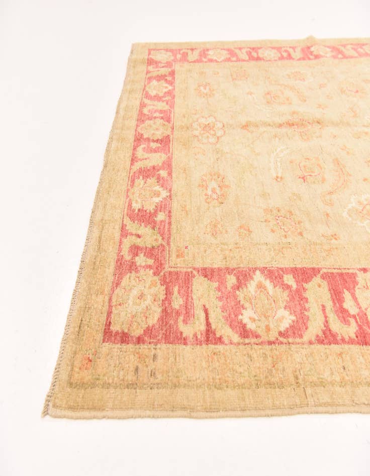 Detail image of  5' 7 x 7' 8  Hand Knotted Peshawar Ziegler Rug