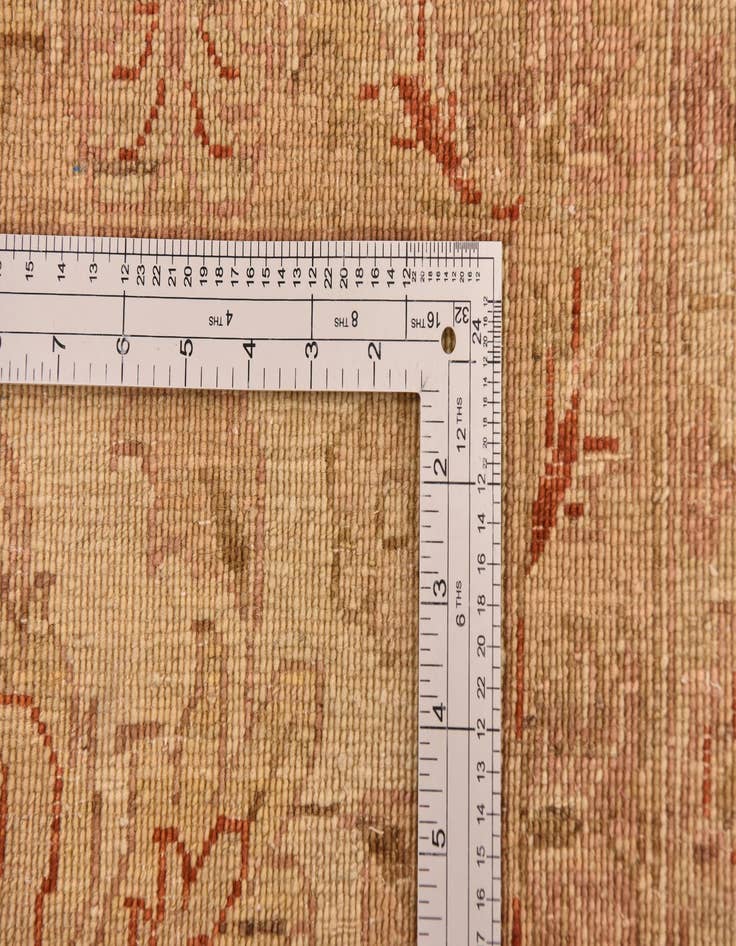 Detail image of  13' x 17' 6  Hand Knotted Peshawar Ziegler Rug