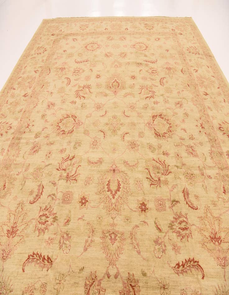 Detail image of  13' x 17' 6  Hand Knotted Peshawar Ziegler Rug