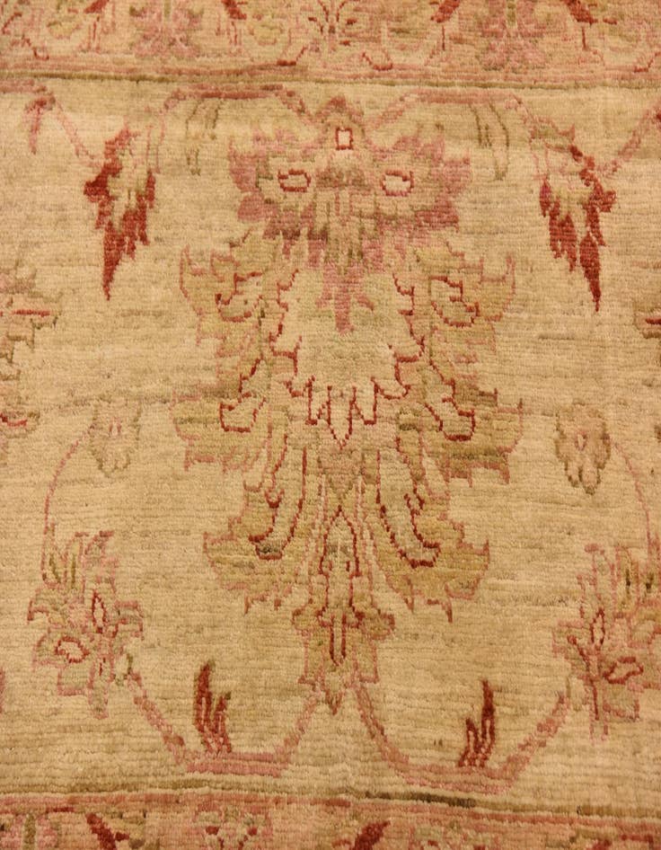 Detail image of  13' x 17' 6  Hand Knotted Peshawar Ziegler Rug