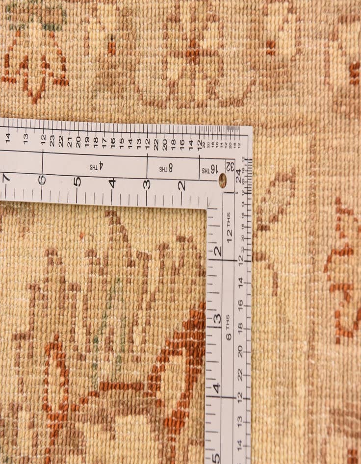 Detail image of  9' 9 x 12' 8  Hand Knotted Peshawar Ziegler Rug