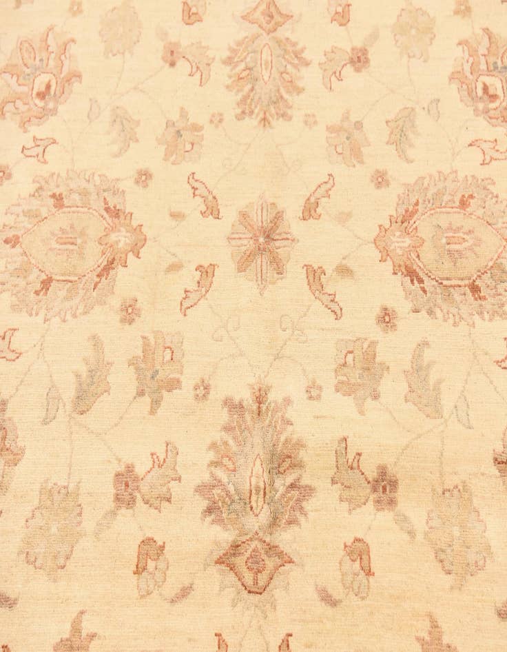 Detail image of  9' 9 x 12' 8  Hand Knotted Peshawar Ziegler Rug