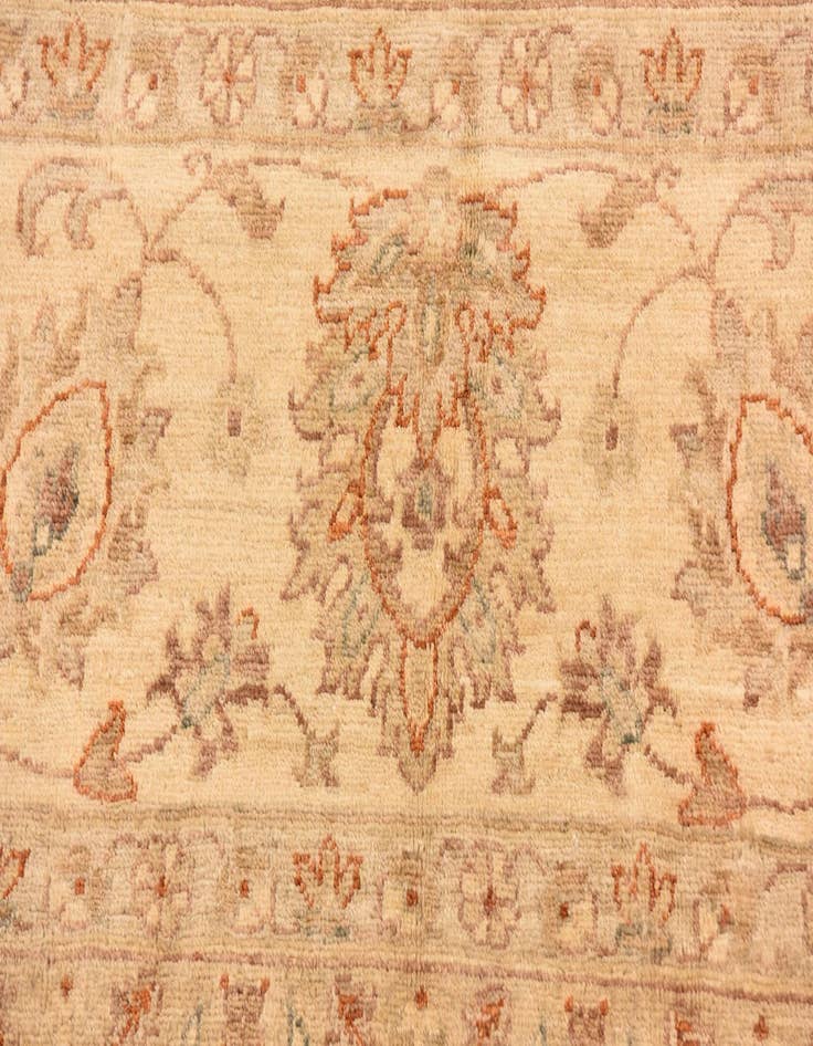 Detail image of  9' 9 x 12' 8  Hand Knotted Peshawar Ziegler Rug