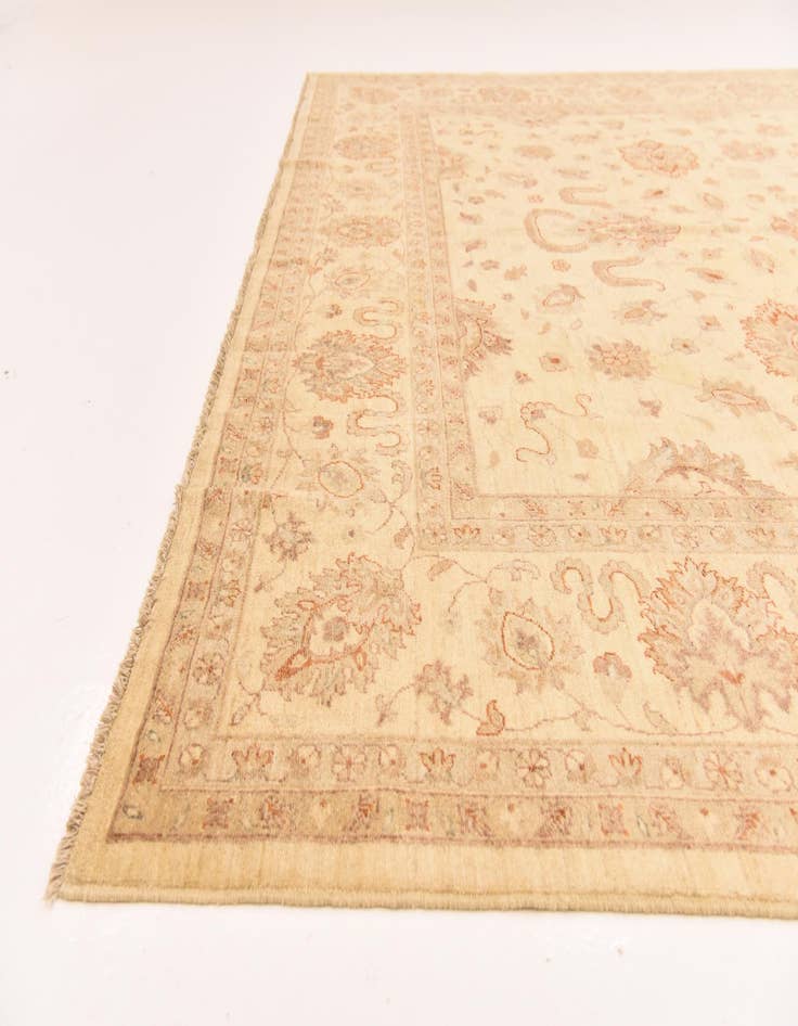 Detail image of  9' 9 x 12' 8  Hand Knotted Peshawar Ziegler Rug