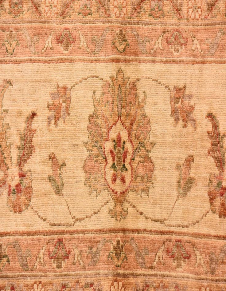 Detail image of  9' 10 x 13'  Hand Knotted Peshawar Ziegler Rug