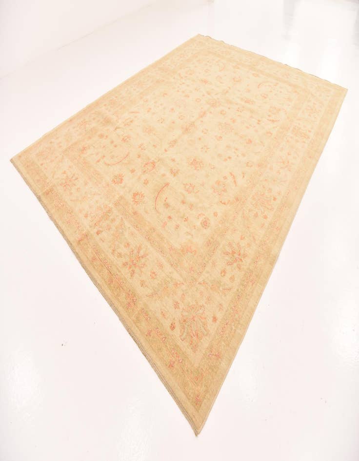 Detail image of  9' 9 x 12' 10  Hand Knotted Peshawar Ziegler Rug