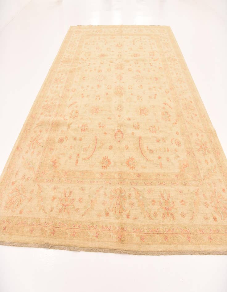 Detail image of  9' 9 x 12' 10  Hand Knotted Peshawar Ziegler Rug