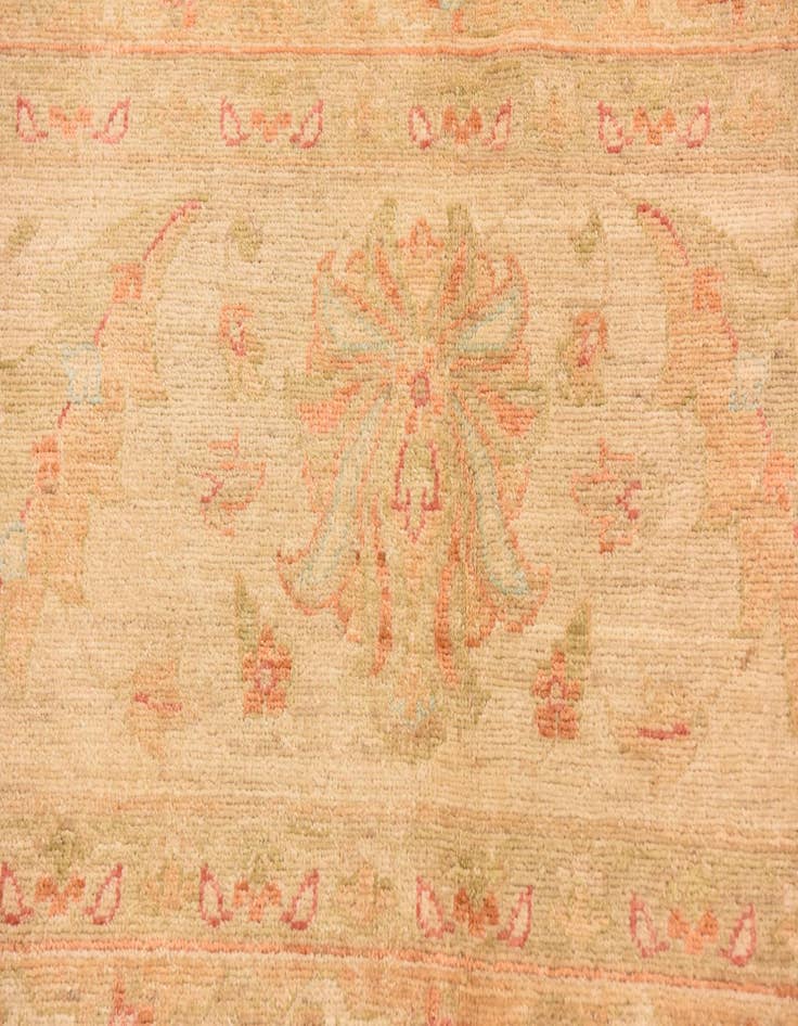 Detail image of  9' 9 x 12' 10  Hand Knotted Peshawar Ziegler Rug