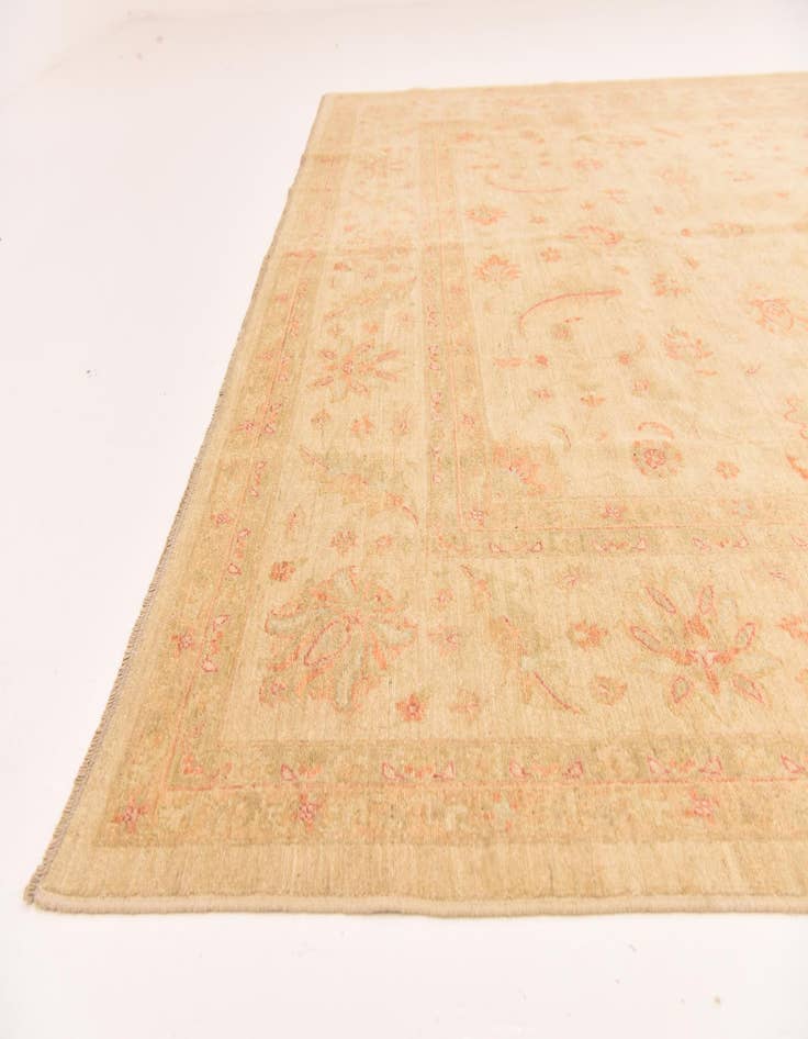 Detail image of  9' 9 x 12' 10  Hand Knotted Peshawar Ziegler Rug