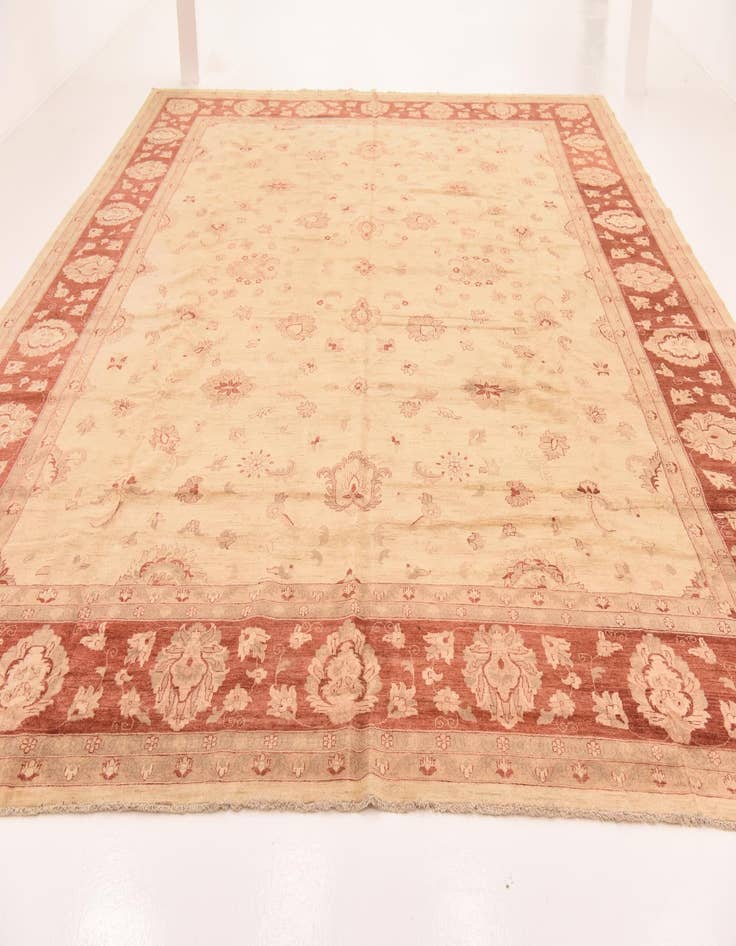 Detail image of  15' 10 x 19' 5  Hand Knotted Peshawar Ziegler Rug