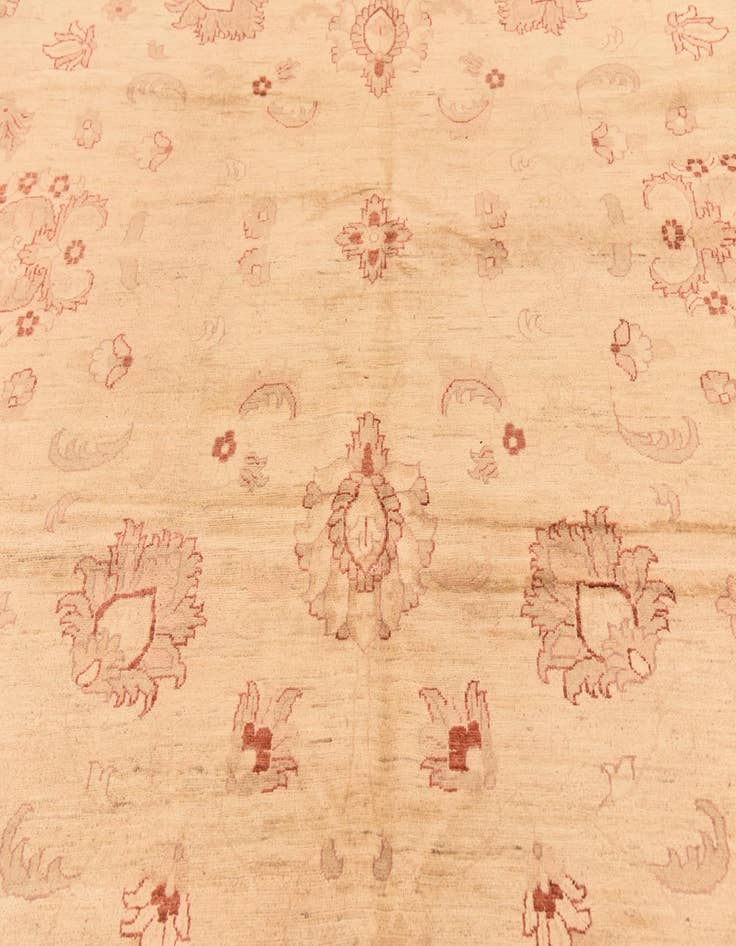 Detail image of  15' 10 x 19' 5  Hand Knotted Peshawar Ziegler Rug