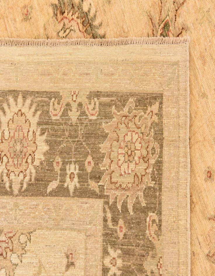 Detail image of  5' 8 x 8'  Hand Knotted Peshawar Ziegler Rug