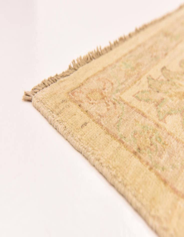 Detail image of  5' 8 x 8'  Hand Knotted Peshawar Ziegler Rug