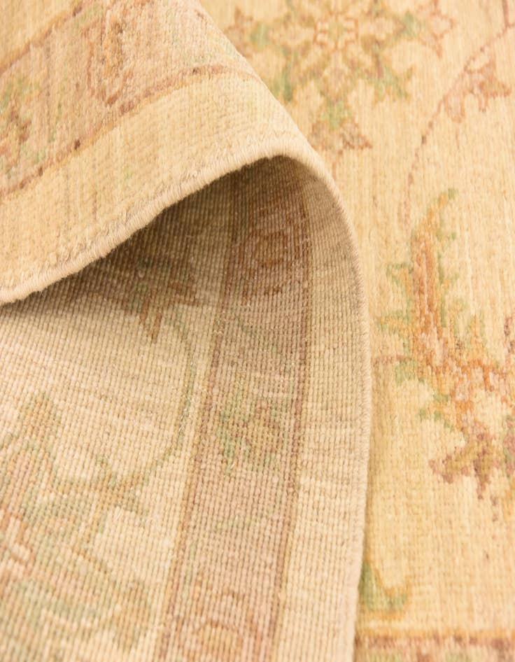 Detail image of  5' 8 x 8'  Hand Knotted Peshawar Ziegler Rug