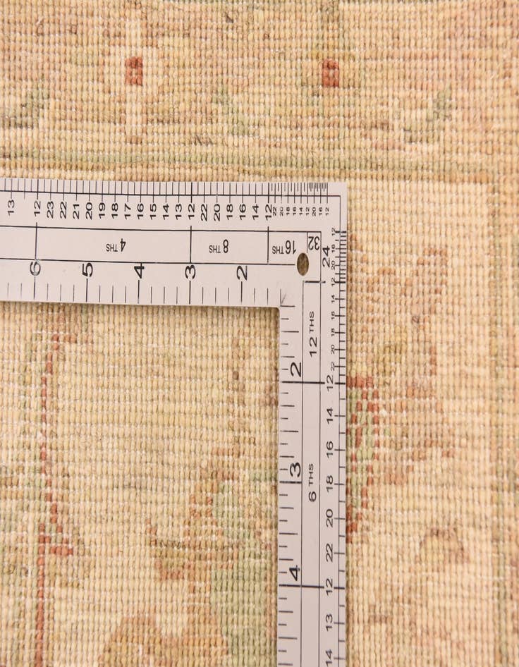 Detail image of  5' 10 x 8'  Hand Knotted Peshawar Ziegler Rug