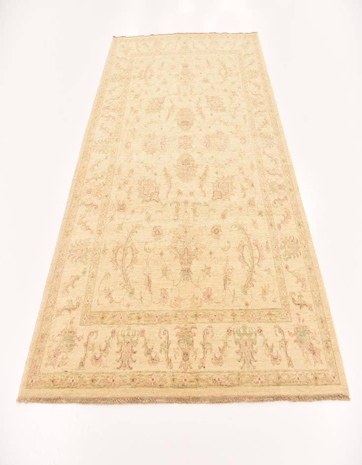 Detail image of  5' 10 x 8'  Hand Knotted Peshawar Ziegler Rug