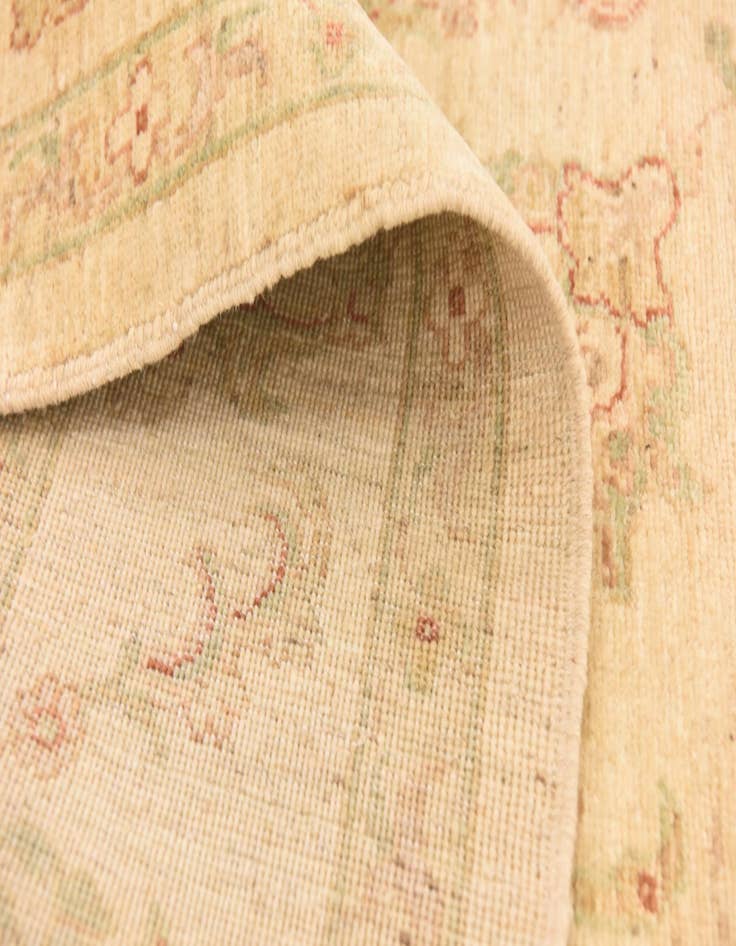 Detail image of  5' 10 x 8'  Hand Knotted Peshawar Ziegler Rug