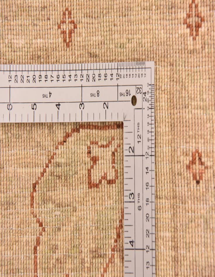 Detail image of  5' 8 x 7' 10  Hand Knotted Peshawar Ziegler Rug