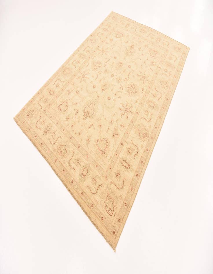 Detail image of  5' 8 x 7' 10  Hand Knotted Peshawar Ziegler Rug