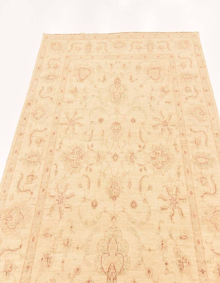 Detail image of  5' 8 x 7' 10  Hand Knotted Peshawar Ziegler Rug