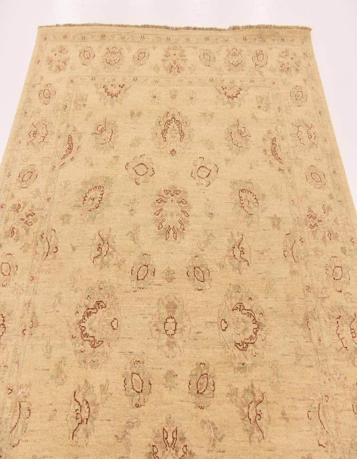 Detail image of  5' 6 x 7' 8  Hand Knotted Peshawar Ziegler Rug