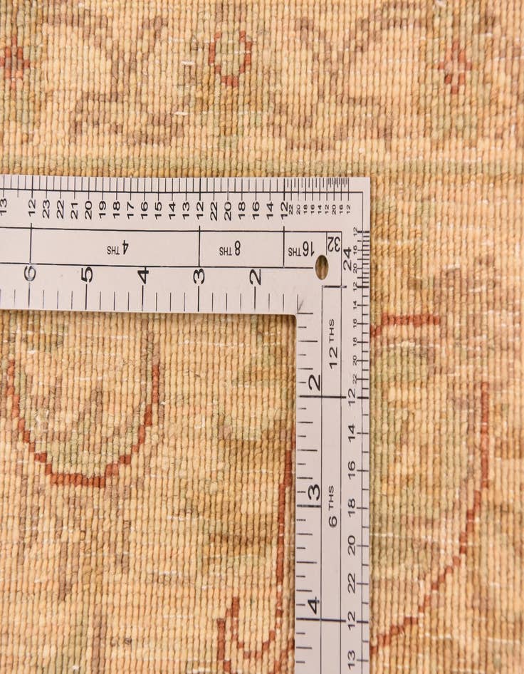 Detail image of  5' 8 x 7' 9  Hand Knotted Peshawar Ziegler Rug