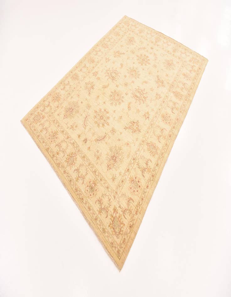 Detail image of  5' 8 x 7' 9  Hand Knotted Peshawar Ziegler Rug