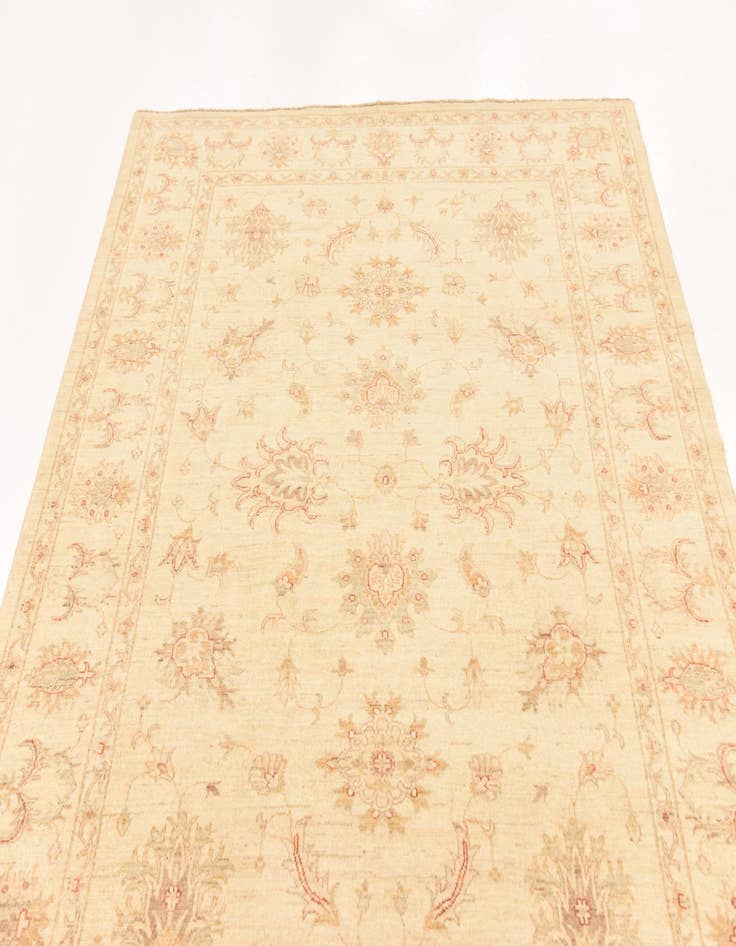 Detail image of  5' 8 x 7' 9  Hand Knotted Peshawar Ziegler Rug