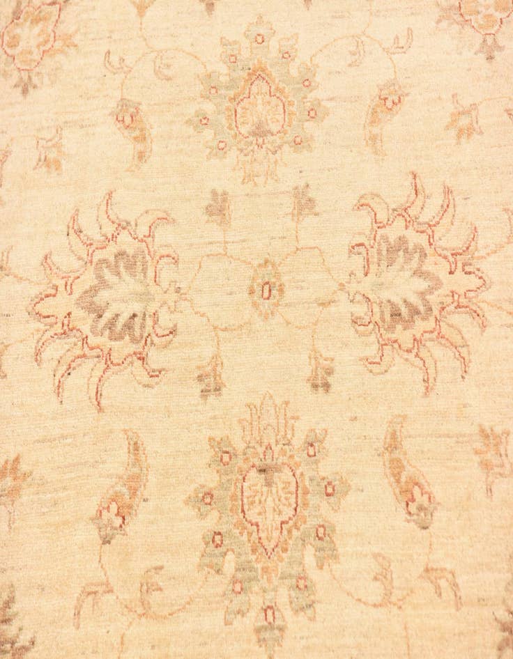 Detail image of  5' 8 x 7' 9  Hand Knotted Peshawar Ziegler Rug