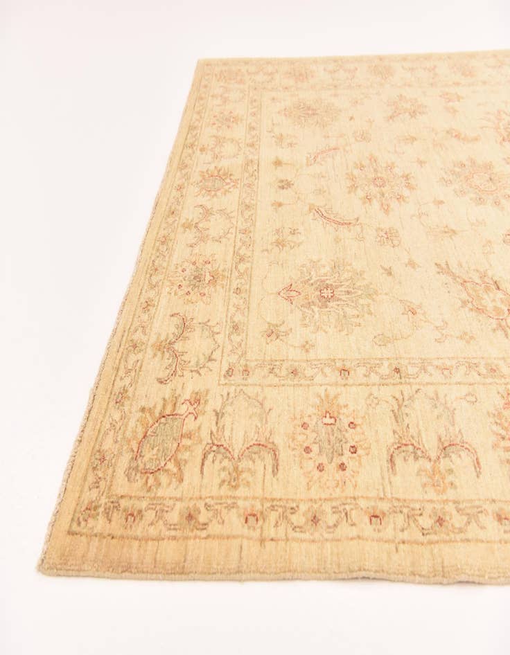 Detail image of  5' 8 x 7' 9  Hand Knotted Peshawar Ziegler Rug