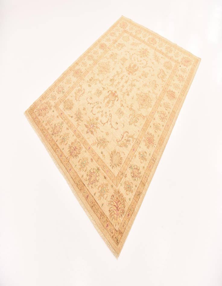 Detail image of  5' 7 x 7' 7  Hand Knotted Peshawar Ziegler Rug