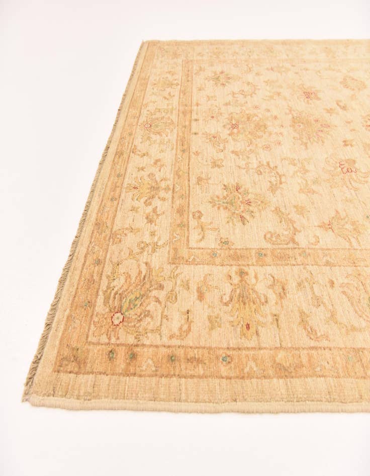 Detail image of  5' 7 x 7' 9  Hand Knotted Peshawar Ziegler Rug