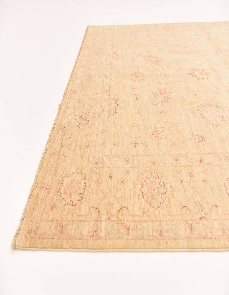 Detail image of  5' 7 x 8' 2  Hand Knotted Peshawar Ziegler Rug