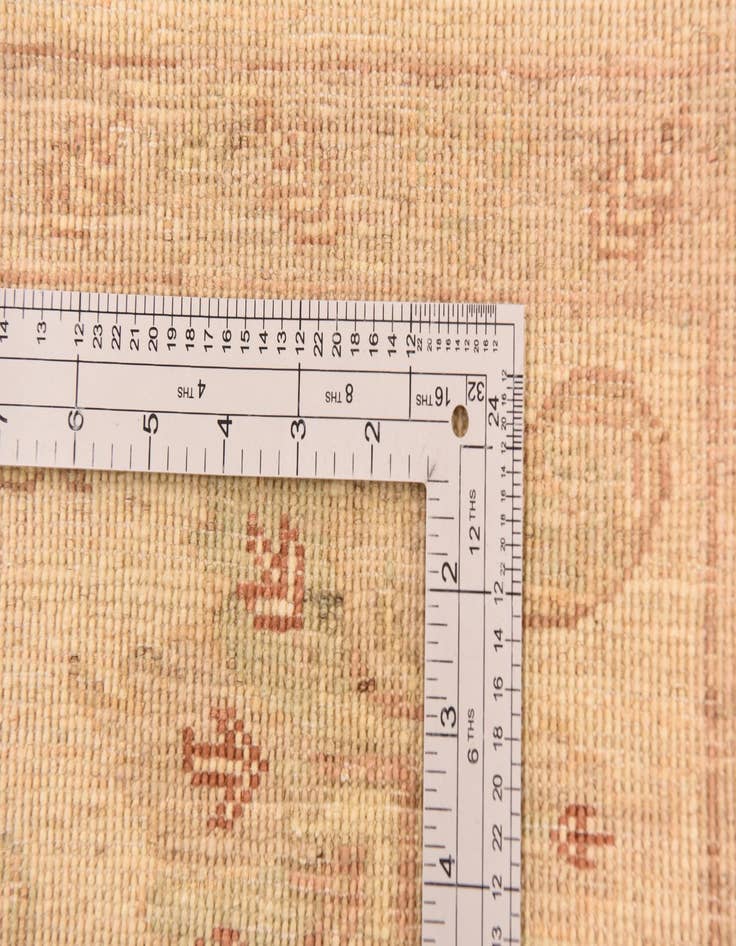 Detail image of  5' 7 x 8'  Hand Knotted Peshawar Ziegler Rug