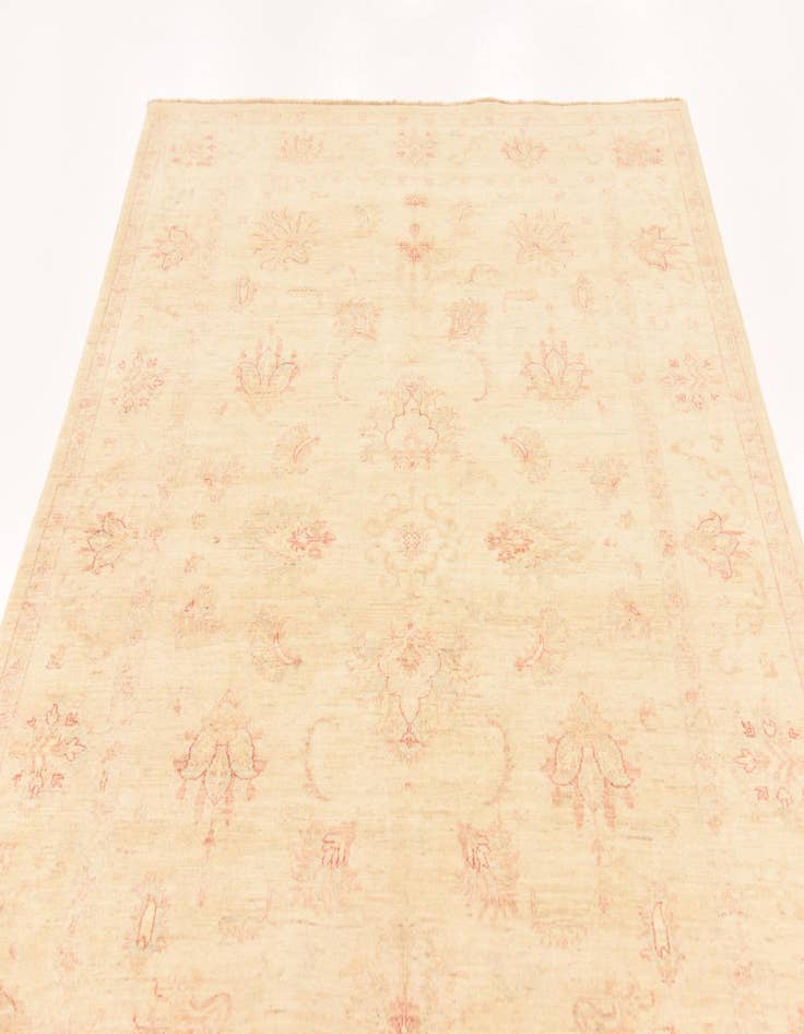 Detail image of  5' 7 x 8'  Hand Knotted Peshawar Ziegler Rug